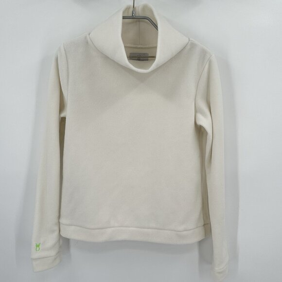 Dudley Stephens	White Fleece Park Slope Turtleneck Sweater - XS - PO - Picture 1 of 6